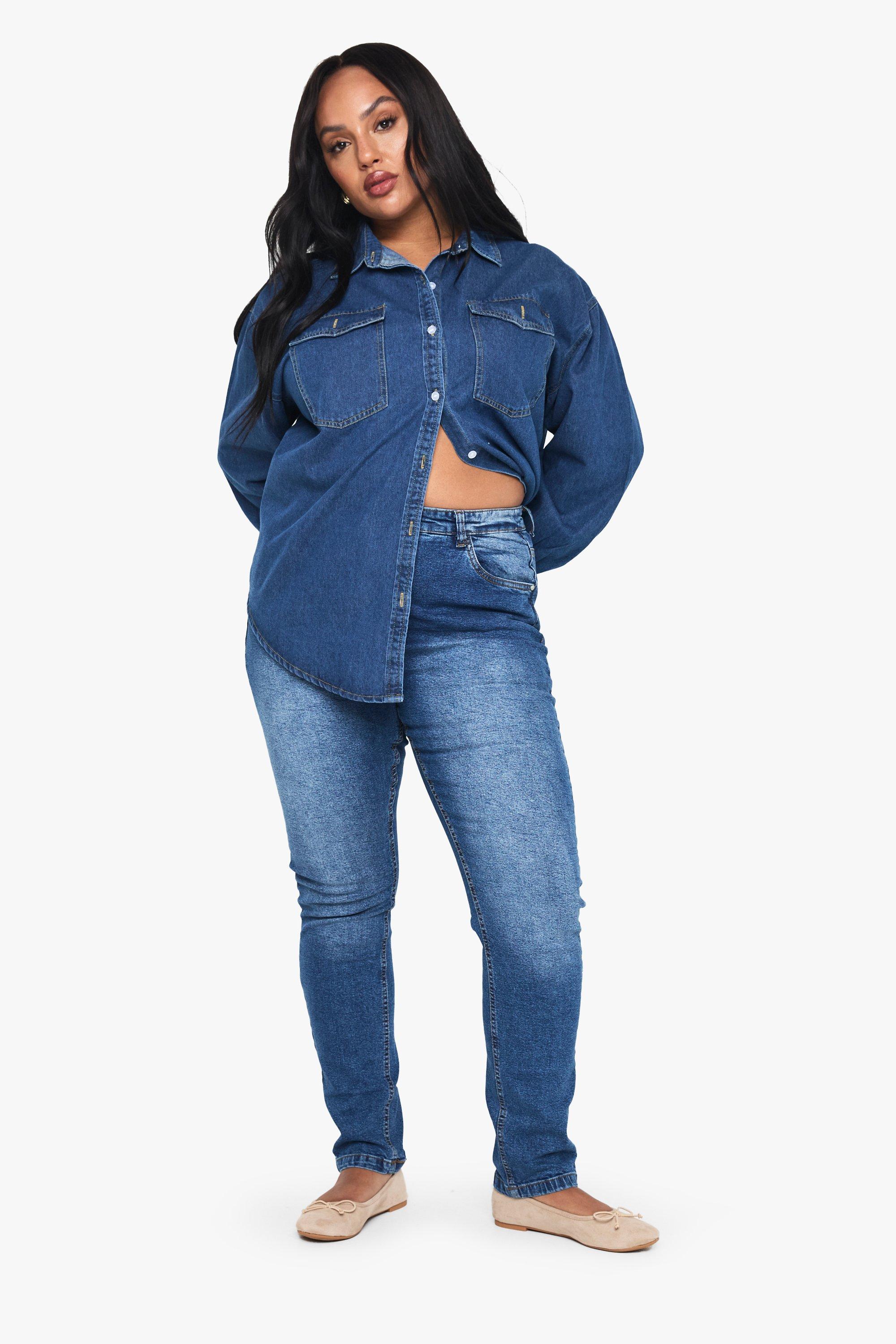 Boohoo store curve jeans